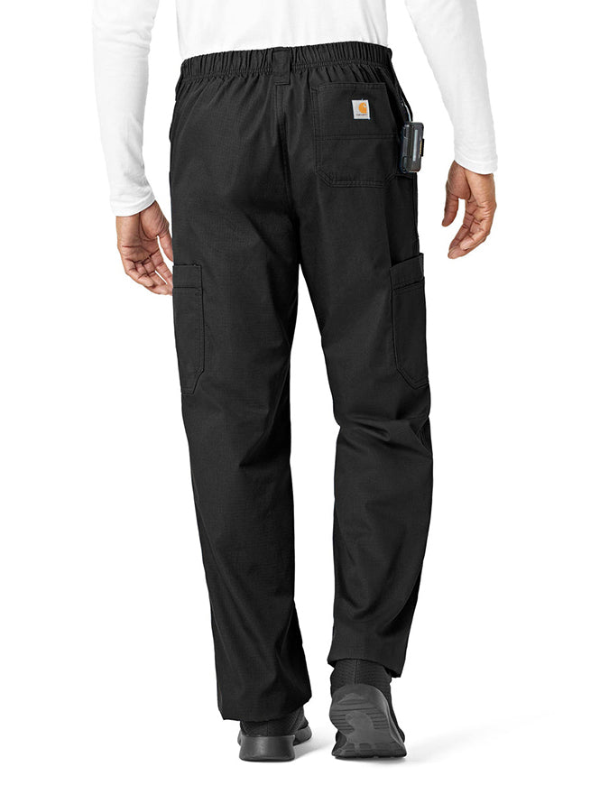 Carhartt 31 Inch Mens Ripstop Cargo Scrub Pants - Black