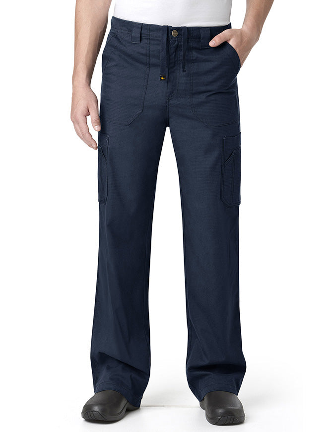 Carhartt 31 Inch Mens Ripstop Cargo Scrub Pants - Navy