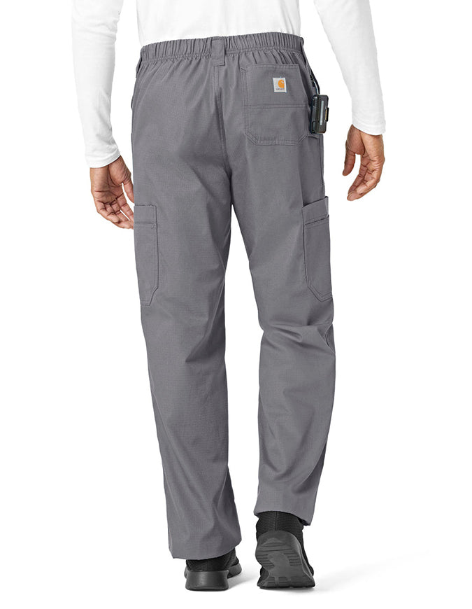 Carhartt 31 Inch Mens Ripstop Cargo Scrub Pants - Pewter