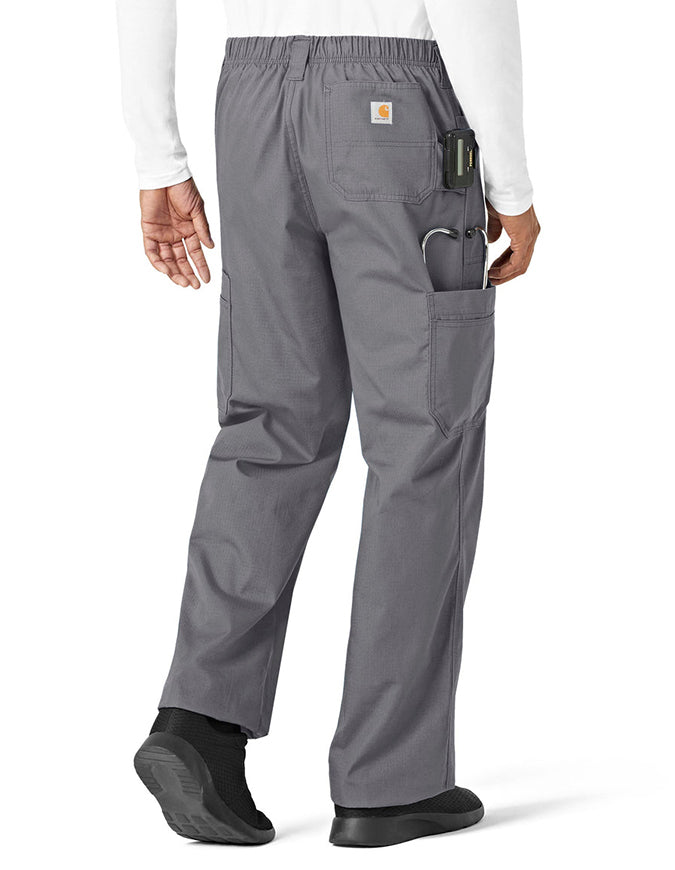 Carhartt 31 Inch Mens Ripstop Cargo Scrub Pants - Pewter