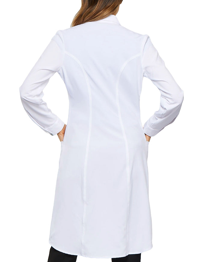 Certainty Infinity Women's 40 Inches Color Lab Coat - White