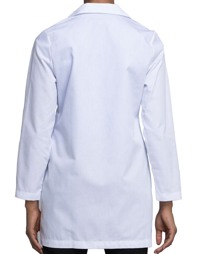 Cherokee 32 Inch Women's Multiple Pockets White Lab Coat