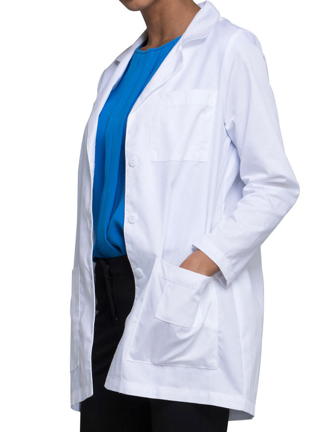 Cherokee 32 Inch Women's Multiple Pockets White Lab Coat