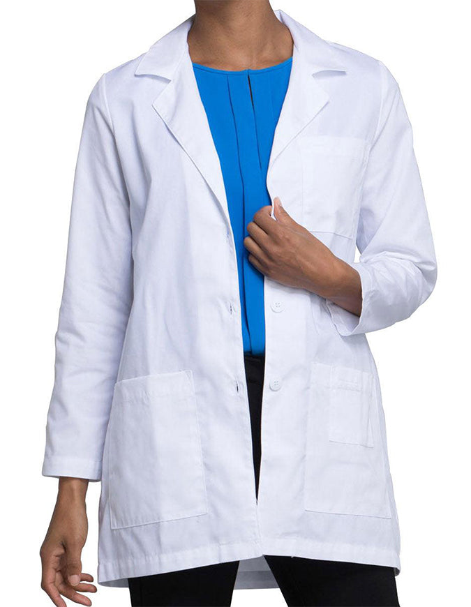 Cherokee 32 Inch Women's Multiple Pockets White Lab Coat