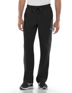 Cherokee Workwear Men's Drawstring Cargo Petite Scrub Pant - Black