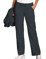 Cherokee Workwear Women's Contemporary Fit Scrub Pants pewter