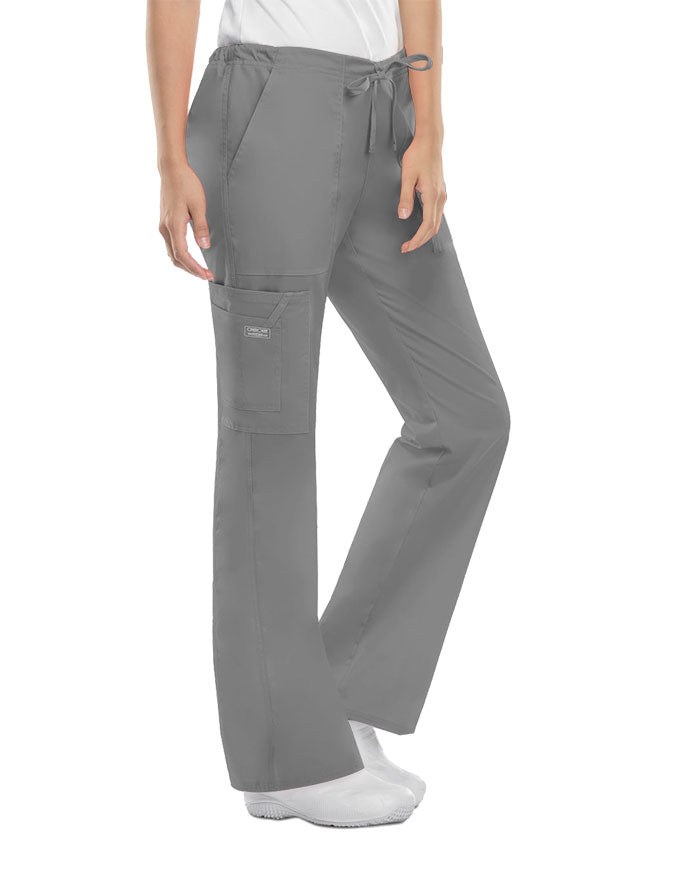 Cherokee Workwear Womens Drawstring Scrub Pants Grey