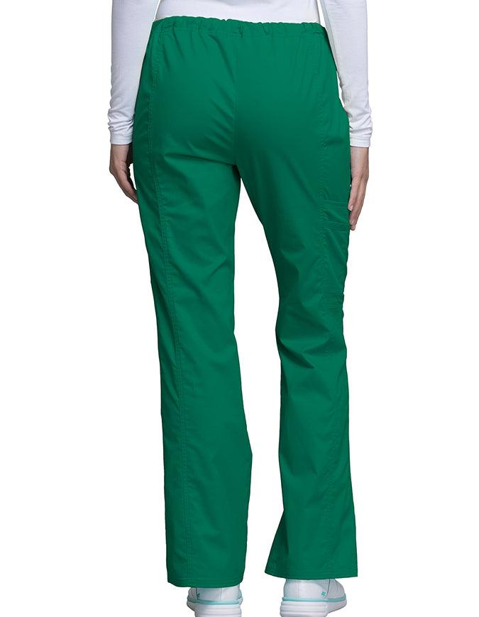 Cherokee Workwear Core Stretch Women Tall Cargo Scrub Pants - Hunter Green