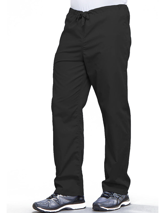 Cherokee Workwear Unisex Petite Drawstring Scrub Pants - Pewter