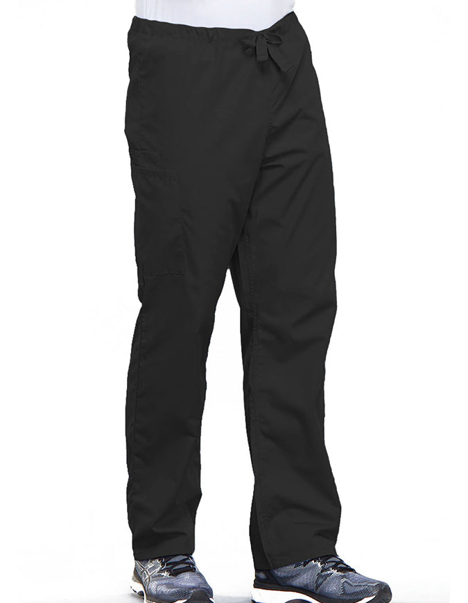 Cherokee Workwear Unisex Petite Drawstring Scrub Pants - Pewter