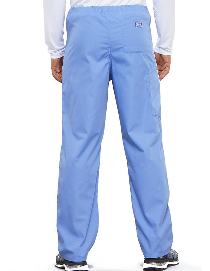 Cherokee Workwear Unisex Tall Drawstring Medical Scrub Pants - Ceil Blue