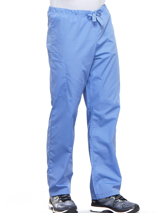 Cherokee Workwear Unisex Tall Drawstring Medical Scrub Pants - Ceil Blue