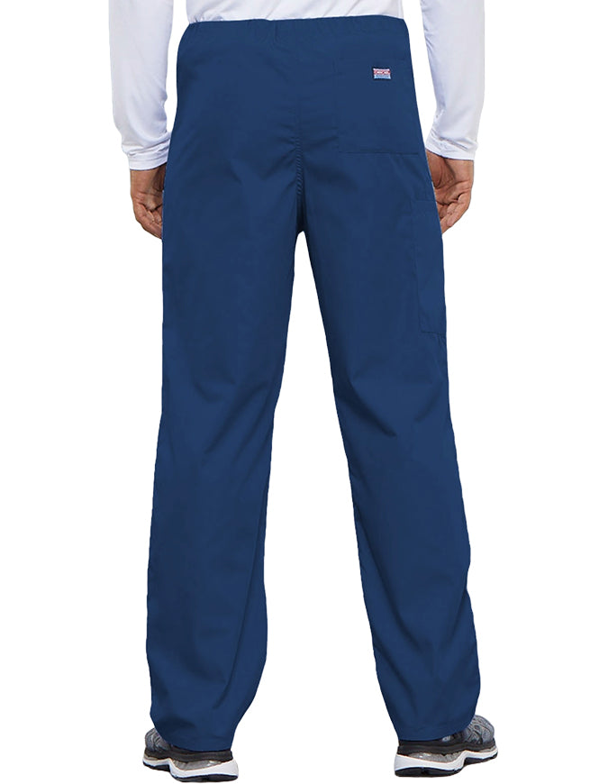 Cherokee Workwear Unisex Tall Drawstring Medical Scrub Pants - Galaxy Blue