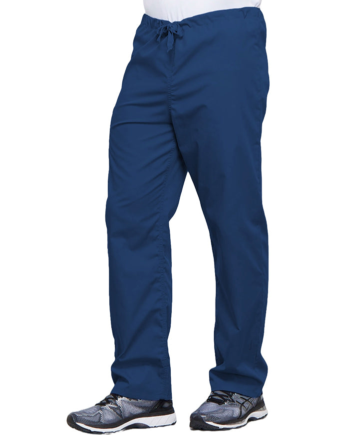 Cherokee Workwear Unisex Tall Drawstring Medical Scrub Pants - Galaxy Blue