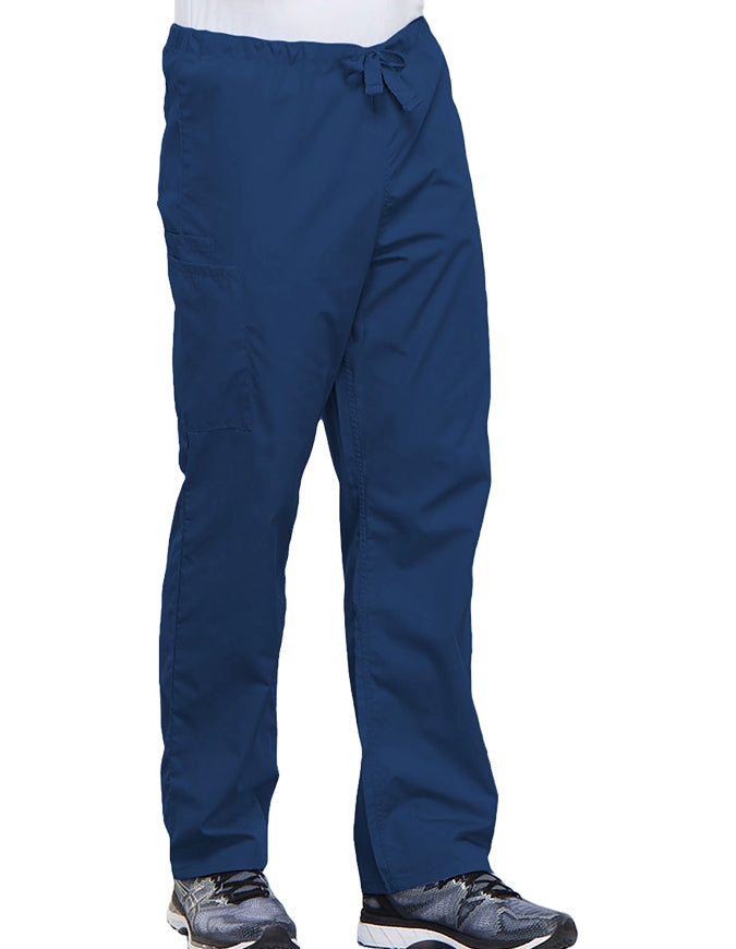 Cherokee Workwear Unisex Tall Drawstring Medical Scrub Pants - Galaxy Blue