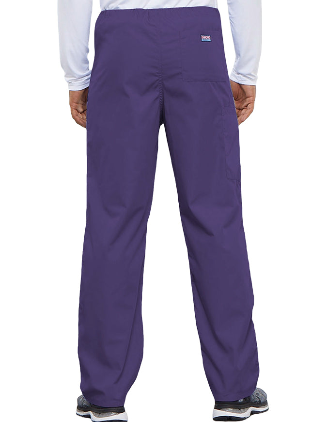 Cherokee Workwear Unisex Petite Drawstring Scrub Pants - Grape