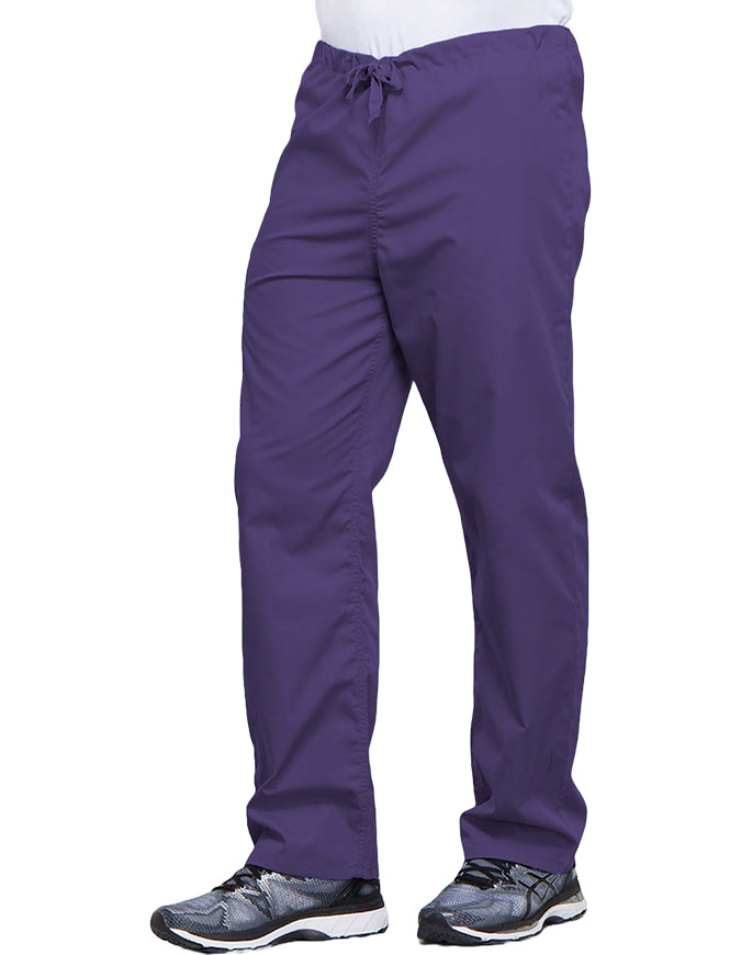 Cherokee Workwear Unisex Petite Drawstring Scrub Pants - Grape