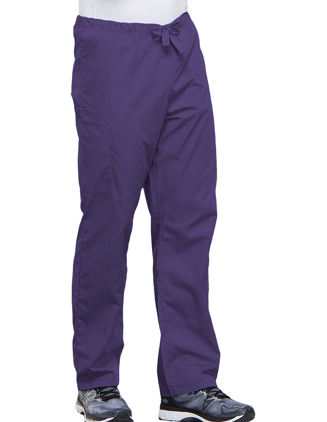 Cherokee Workwear Unisex Petite Drawstring Scrub Pants - Grape