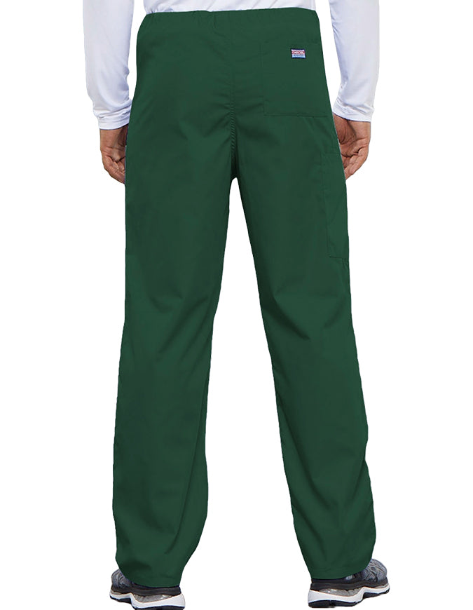 Cherokee Workwear Unisex Petite Drawstring Scrub Pants - Hunter Green