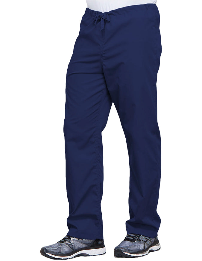 Cherokee Workwear Unisex Petite Drawstring Scrub Pants - Navy