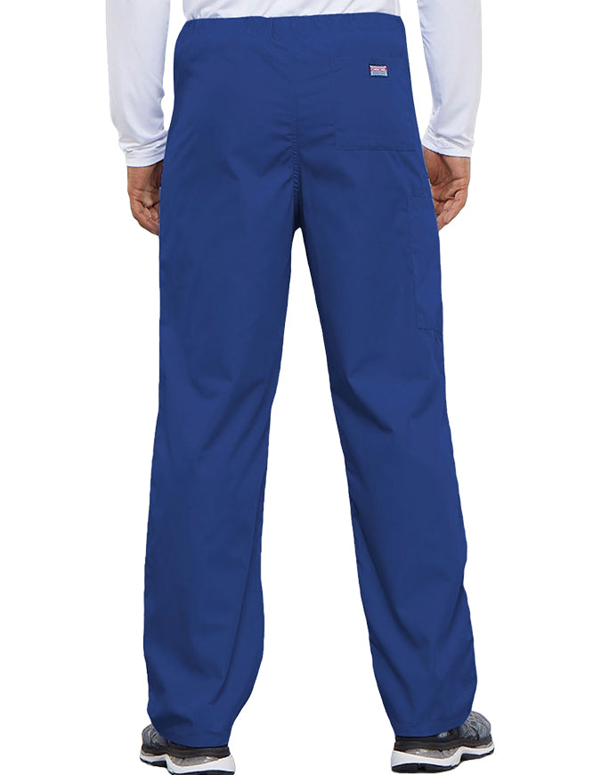 Cherokee Workwear Unisex Petite Drawstring Scrub Pants - Royal