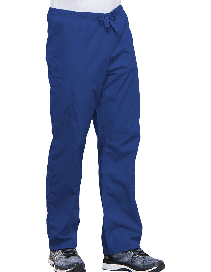 Cherokee Workwear Unisex Petite Drawstring Scrub Pants - Royal