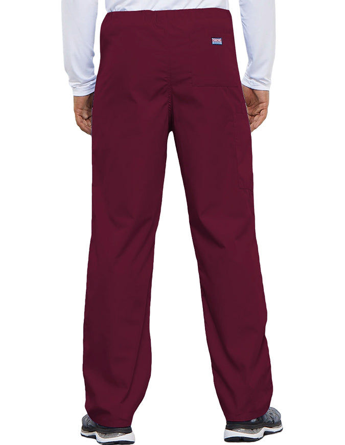 Cherokee Workwear Unisex Tall Drawstring Medical Scrub Pants - Wine