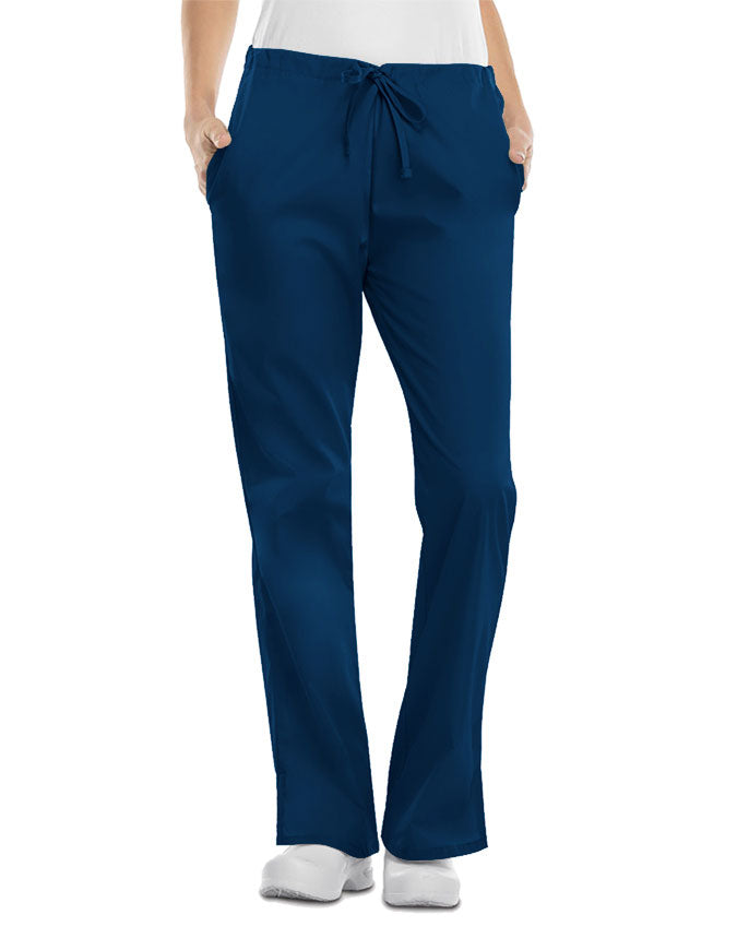 Cherokee Workwear Women Tall Low Rise Scrub Pants Navy