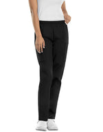 Cherokee Workwear Womens Two Pocket Utility Cargo Scrub Pants - Black