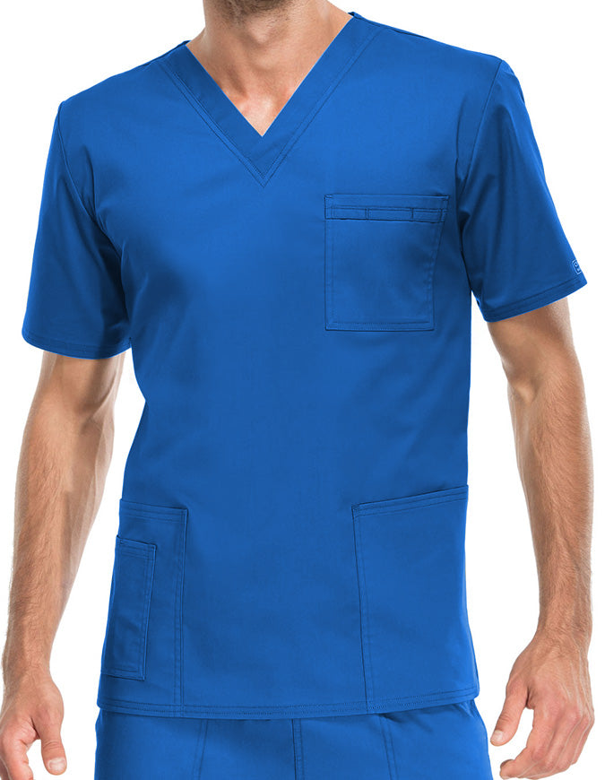 Cherokee Workwear Unisex V-Neck Nurses Scrub Top - Royal