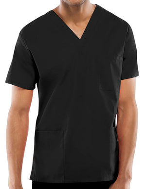 Cherokee Workwear Unisex Three Pocket Scrub Top Black