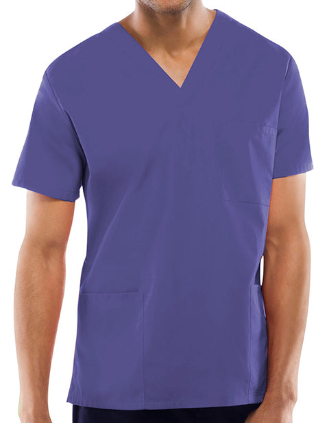 Cherokee Workwear Unisex Three Pocket Scrub Top - Grape