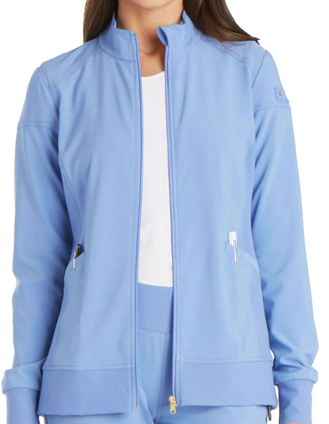 Cherokee iFlex Women's Zip Front Jacket - Ciel Blue