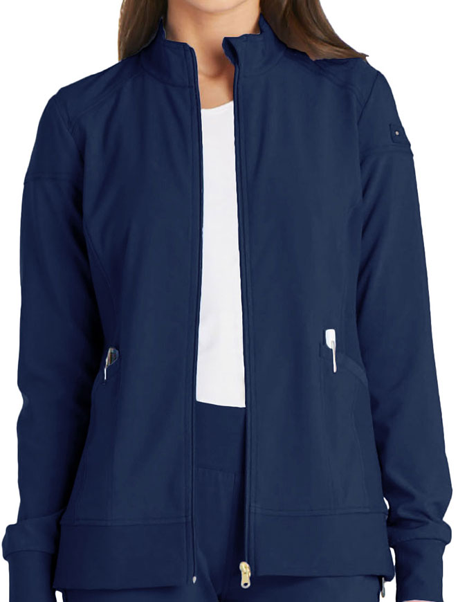 Cherokee iFlex Women's Zip Front Jacket - Navy