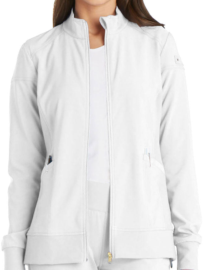 Cherokee iFlex Women's Zip Front Jacket - White