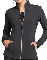 Cherokee Statement Women's Zip Front Jacket - pewter