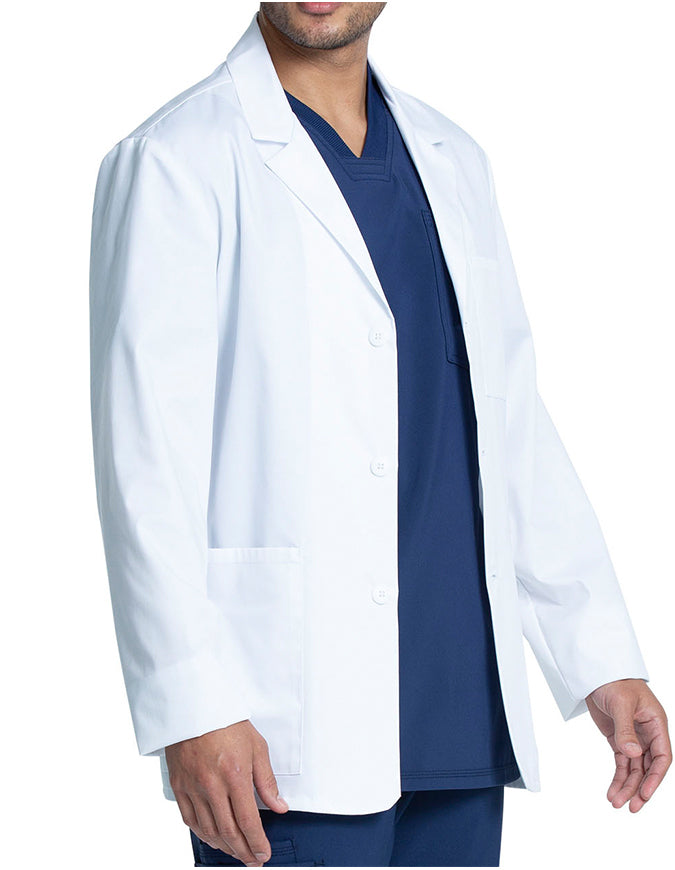 Cherokee Project Lab Men's Fit Consultation Length Tall Lab Coat - White