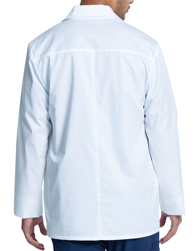 Cherokee Project Lab Men's Fit Consultation Length Tall Lab Coat - White