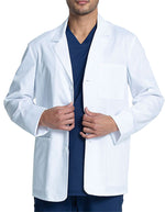 Cherokee Project Lab Men's Fit Consultation Length Tall Lab Coat - White