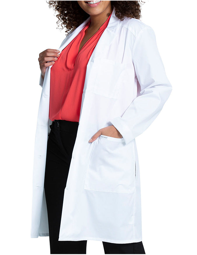 Cherokee Project Lab Women's 37 Inches Lab Coat - White