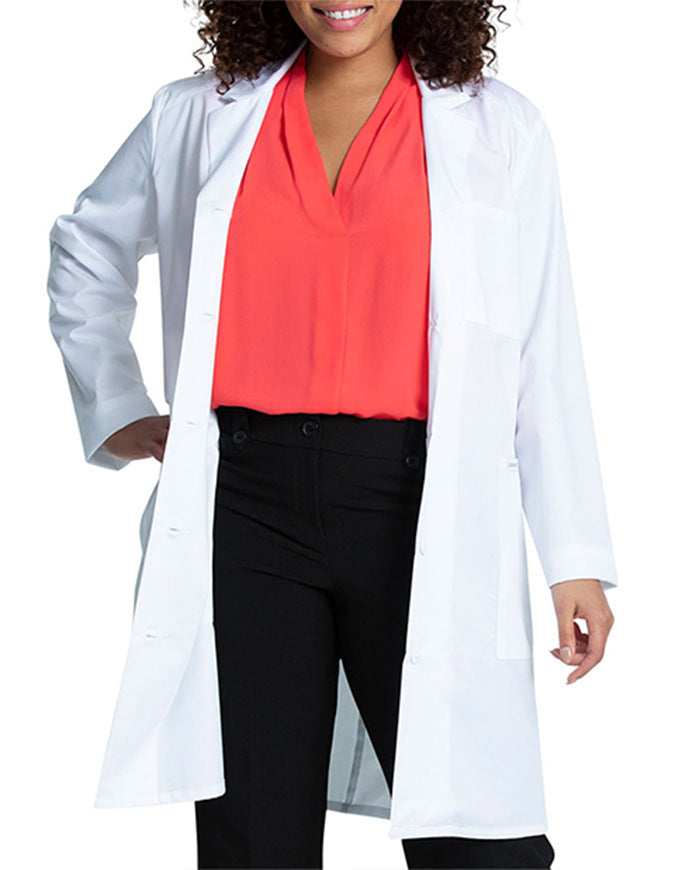 Cherokee Project Lab Women's 37 Inches Lab Coat - White