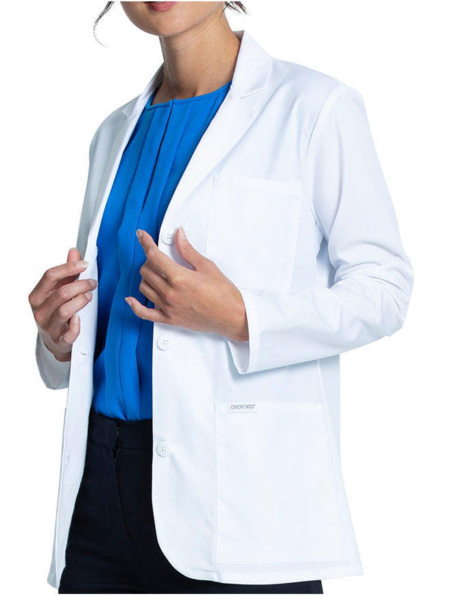 Cherokee Project Lab Women's 28 Inches Modern Classic Fit Lab Coat - White