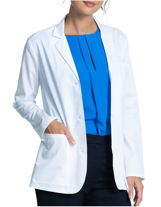 Cherokee Project Lab Women's 28 Inches Modern Classic Fit Lab Coat - White