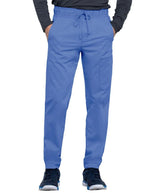 Cherokee Workwear Revolution Men's Natural Rise Straight Leg Jogger Petite Pant - Ciel Blue