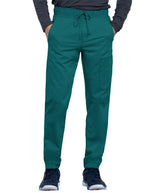 Cherokee Workwear Revolution Men's Natural Rise Straight Leg Jogger Petite Pant - Hunter Green