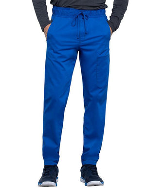 Cherokee Workwear Revolution Men's Natural Rise Straight Leg Jogger Petite Pant - Royal