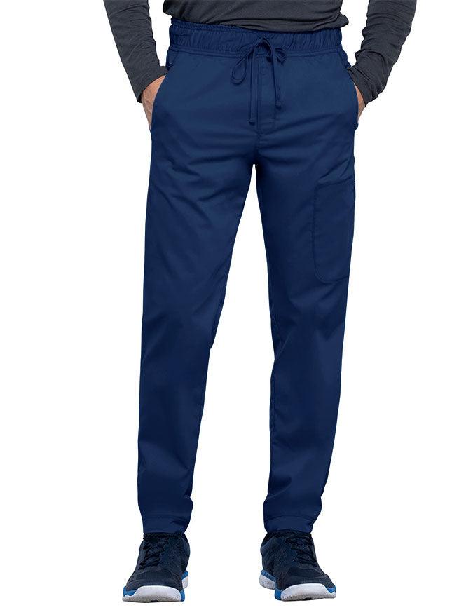 Cherokee Workwear Revolution Men's Natural Rise Straight Leg Jogger Tall Pant - Navy