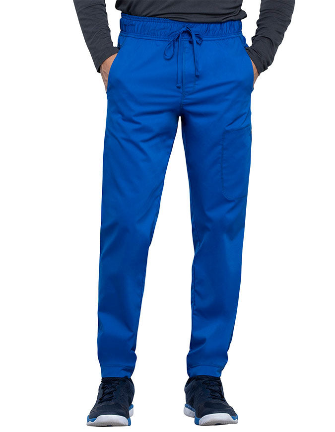 Cherokee Workwear Revolution Men's Natural Rise Straight Leg Jogger Pant Royal blue