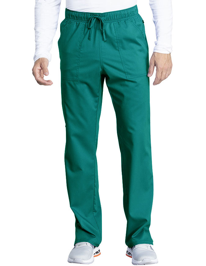 Cherokee Workwear Revolution Tech Unisex Mid Rise Straight Leg Pant - Hunter Green