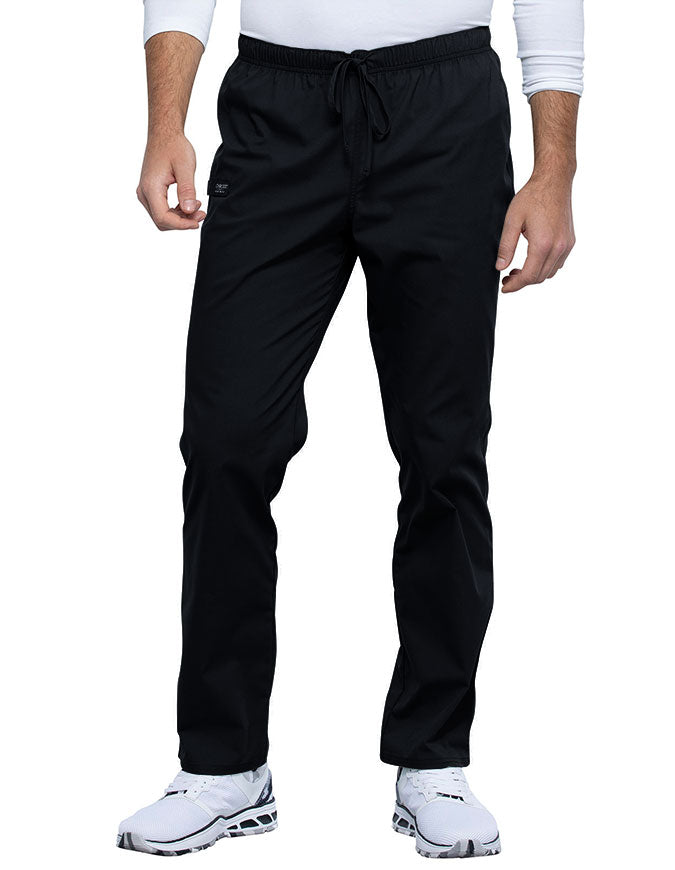 Cherokee Workwear Professionals Unisex Pocketless Drawstring Pant black